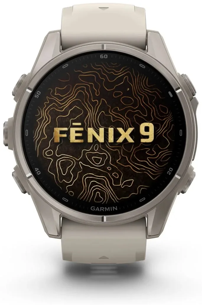 Смарт-часы Garmin Fenix 9 43 мм серебристый (04761-01)