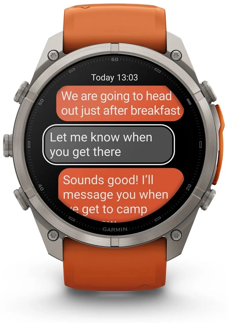 Смарт-часы Garmin Fenix 9 Pro 51 мм серебристый-оранжевый (04337-01)