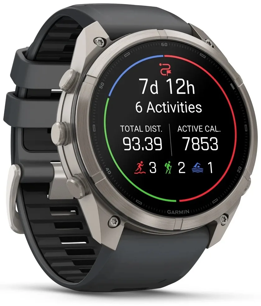 Смарт-часы Garmin Fenix 9 Pro 51 мм серебристый-серый (04337-26)