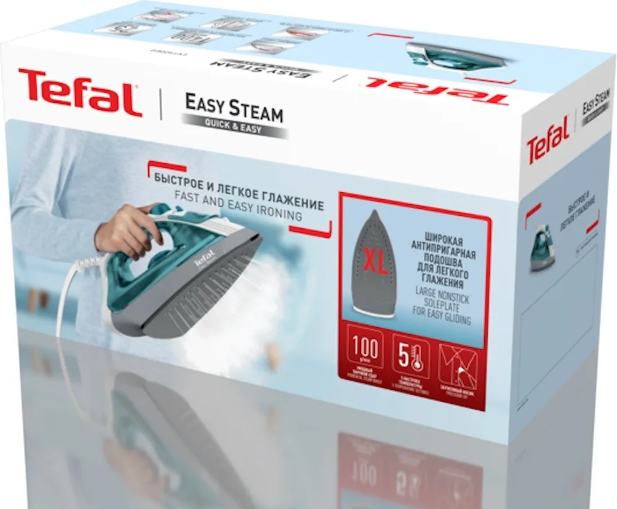 Утюг Tefal FV1920E0 Белый/Бирюзовый
