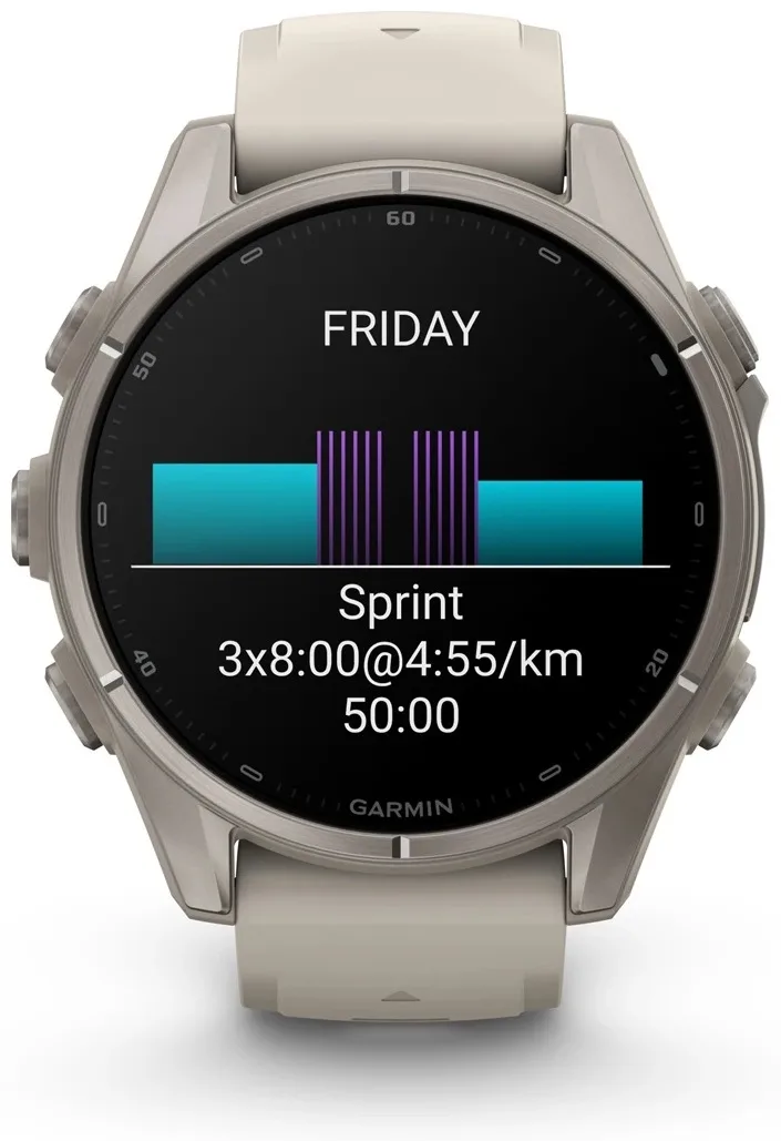 Смарт-часы Garmin Fenix 9 43 мм серебристый (04761-01)