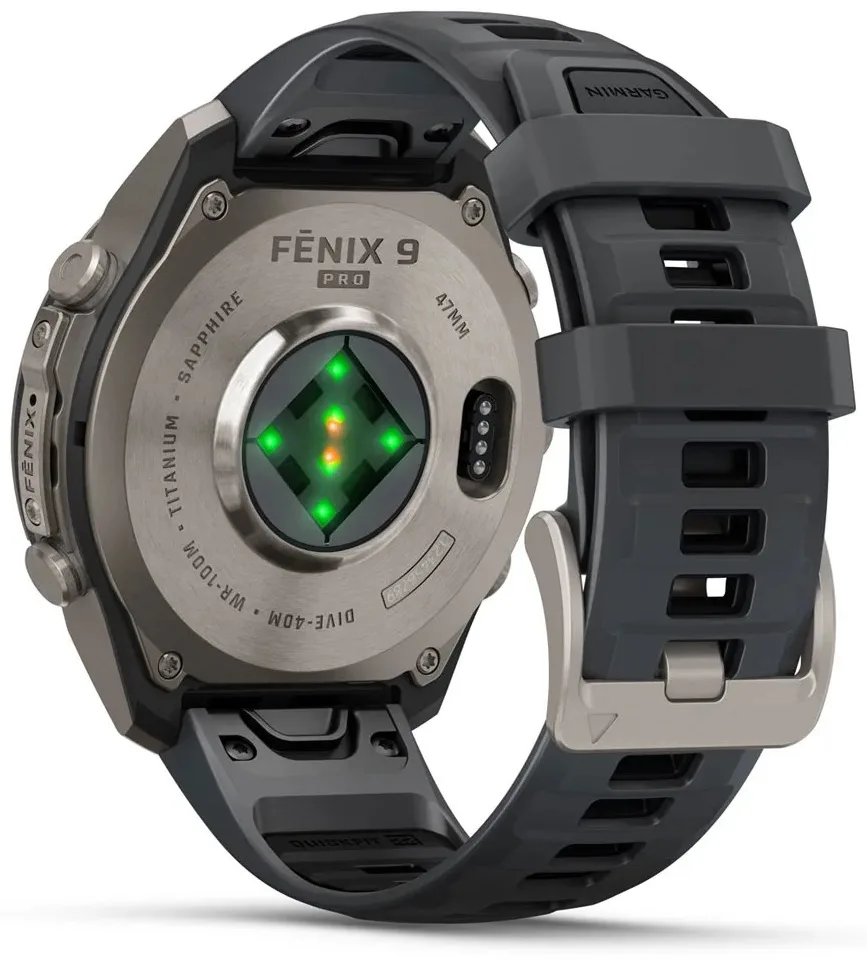 Смарт-часы Garmin Fenix 9 Pro 47 мм серебристый-серый (04336-21)