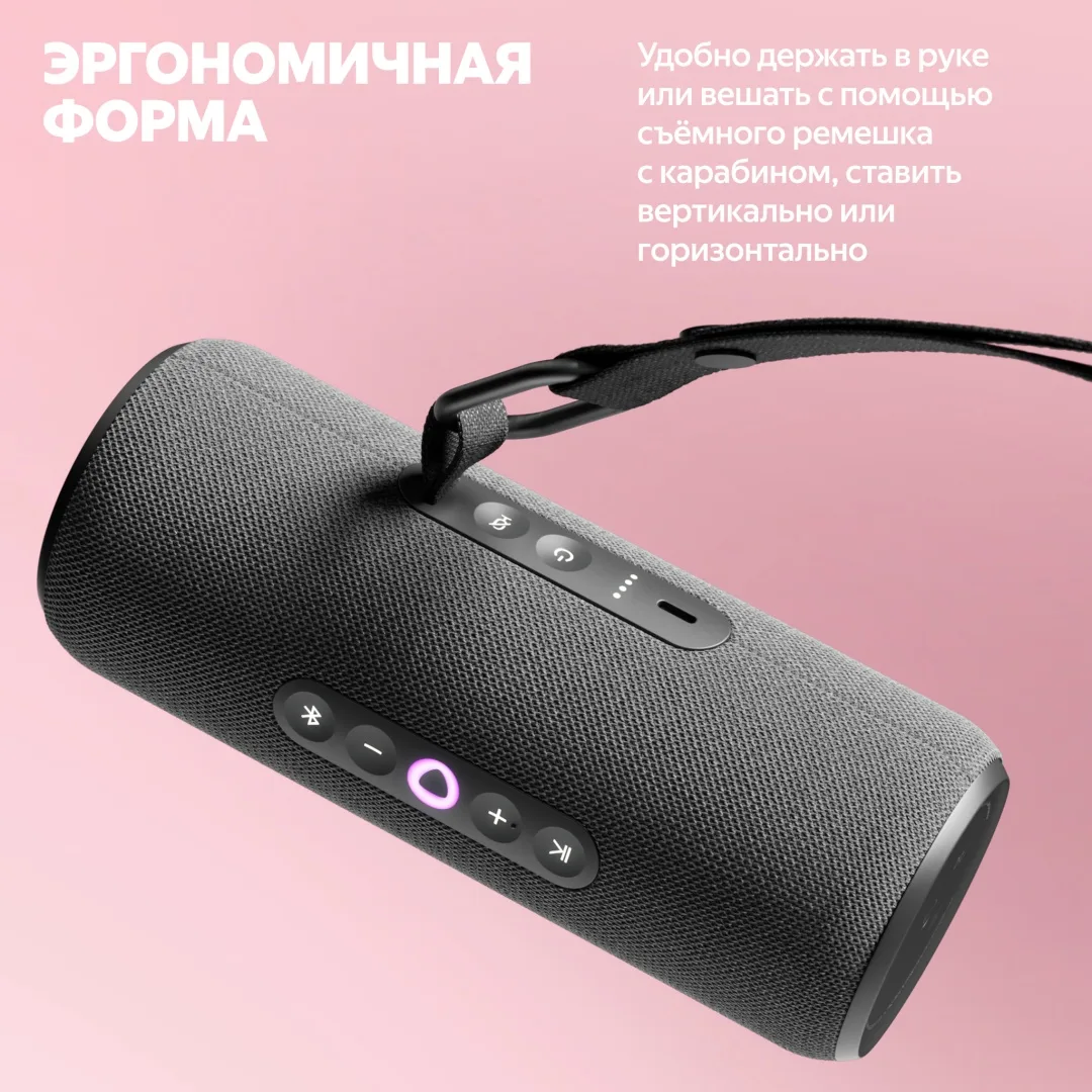 Умная колонка портативная Yandex Стрит YNDX-00030BLK Черный