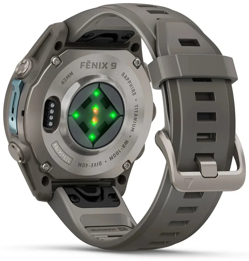 Смарт-часы Garmin Fenix 9 43 мм серый (04761-11)