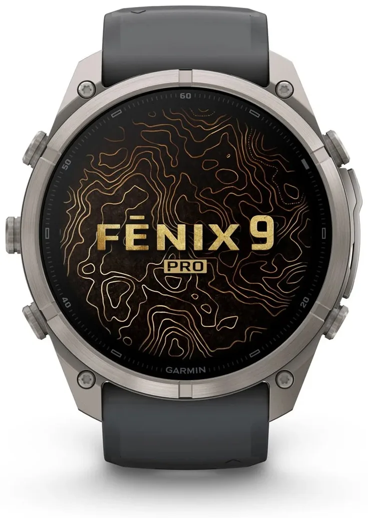 Смарт-часы Garmin Fenix 9 Pro 51 мм серебристый-серый (04337-26)
