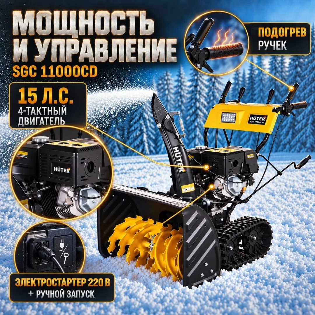 Снегоуборочная машина Huter SGC 11000CD