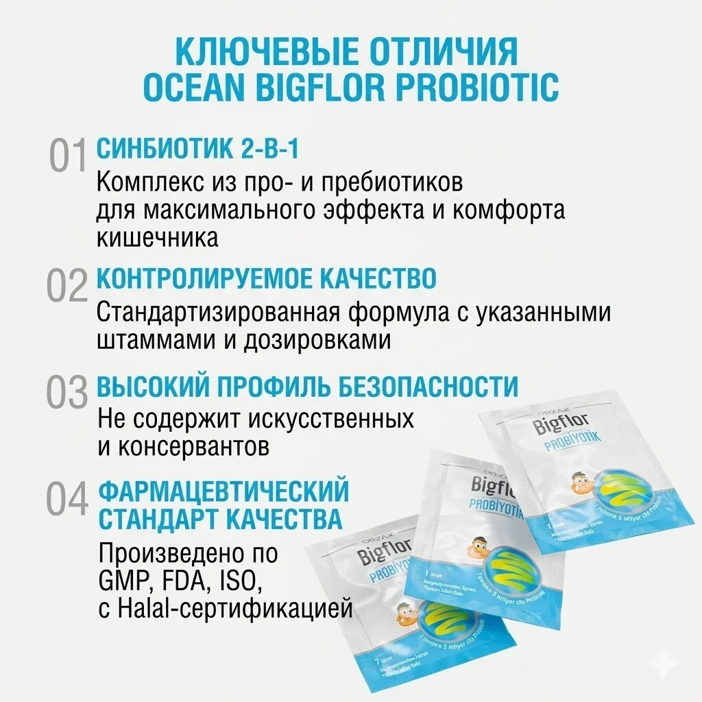 Витамин ORZAX ОУШЕН БИГФЛОР ПРОБИОТИК 10 САШЕ (0938)