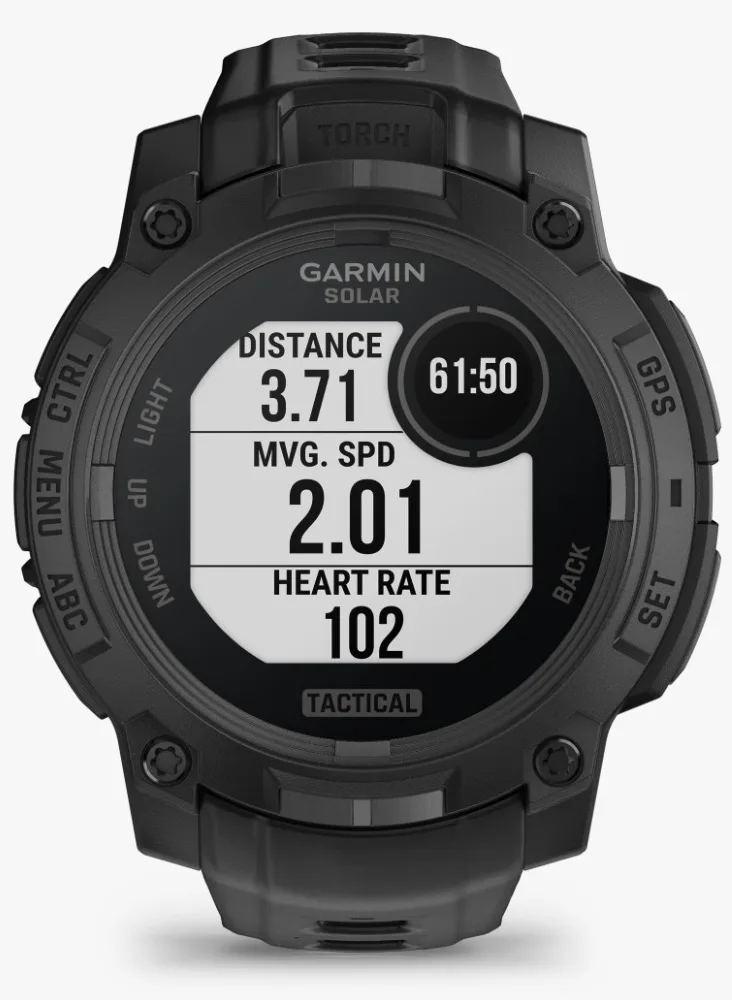 Смарт-часы Garmin Instinct 3 Solar Tactical 50 мм черный (02935-50)
