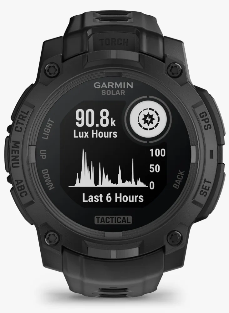 Смарт-часы Garmin Instinct 3 Solar Tactical 50 мм черный (02935-50)