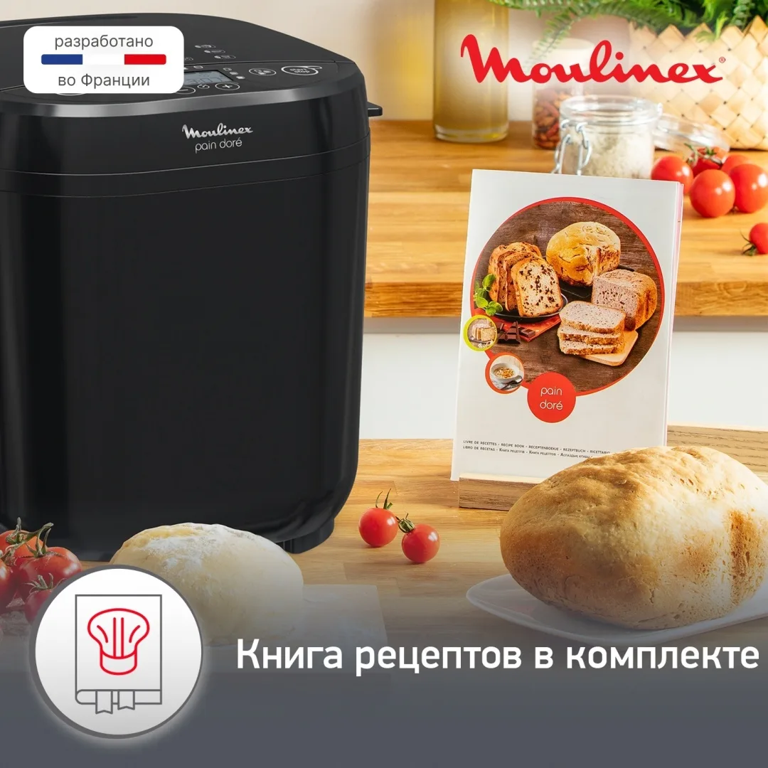 Хлебопечь Moulinex OW210830 Черный