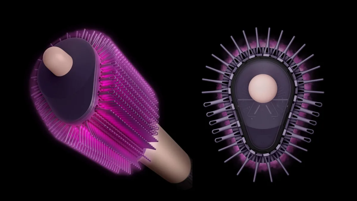 Фен-щетка Dyson Airsmooth HB01 керамический розовый/розовое золото (493078-01)