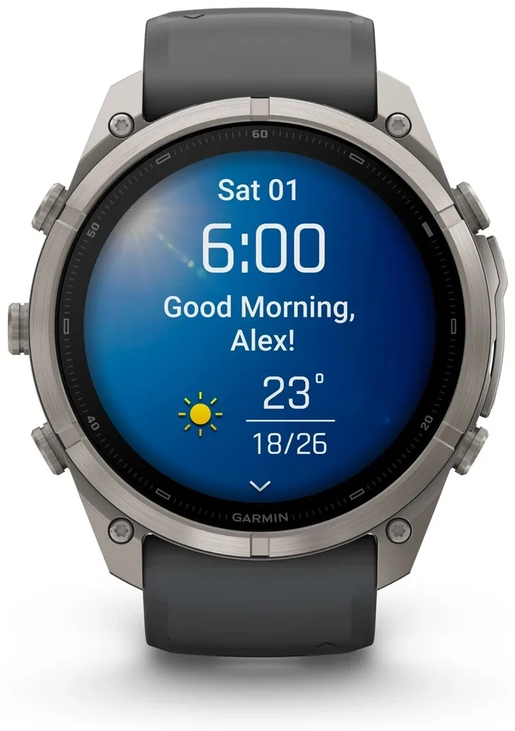 Смарт-часы Garmin Fenix 9 Pro 51 мм серебристый-серый (04337-26)