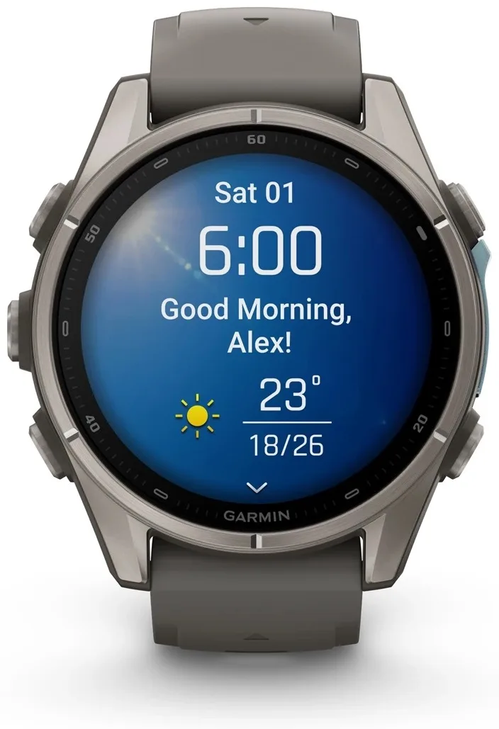 Смарт-часы Garmin Fenix 9 43 мм серый (04761-11)