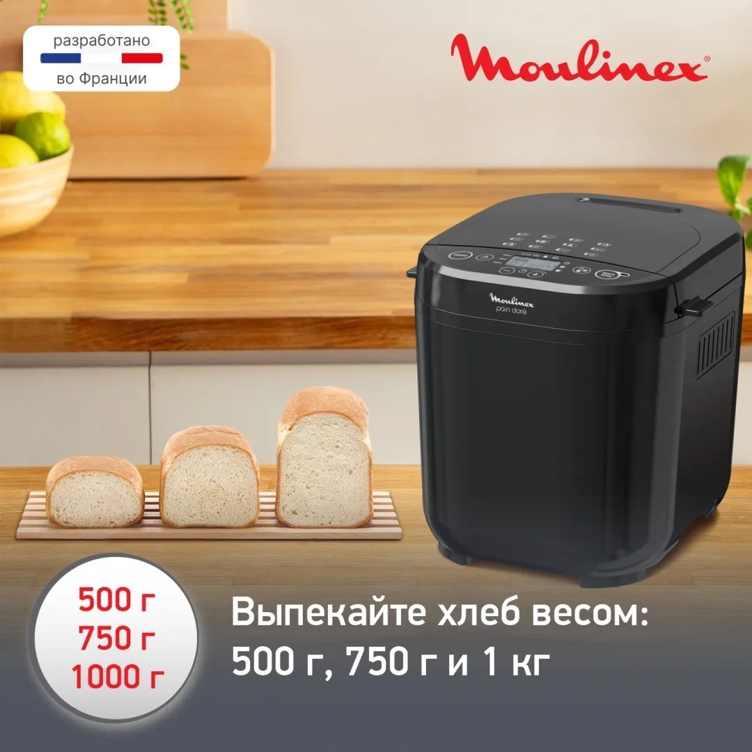 Хлебопечь Moulinex OW210830 Черный