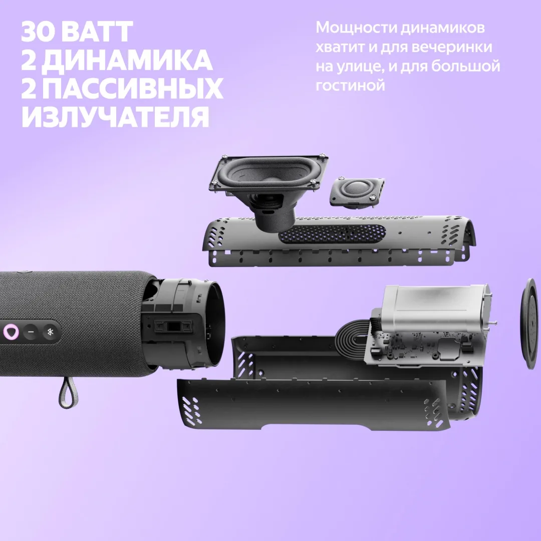 Умная колонка портативная Yandex Стрит YNDX-00030BLK Черный