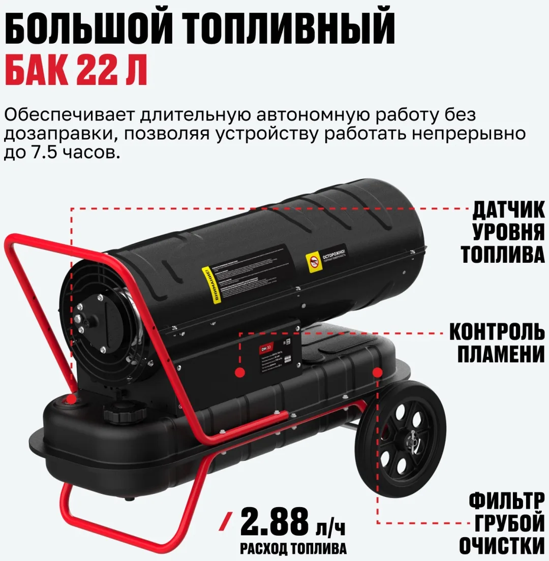 Тепловая дизельная пушка ALTECO DH 30