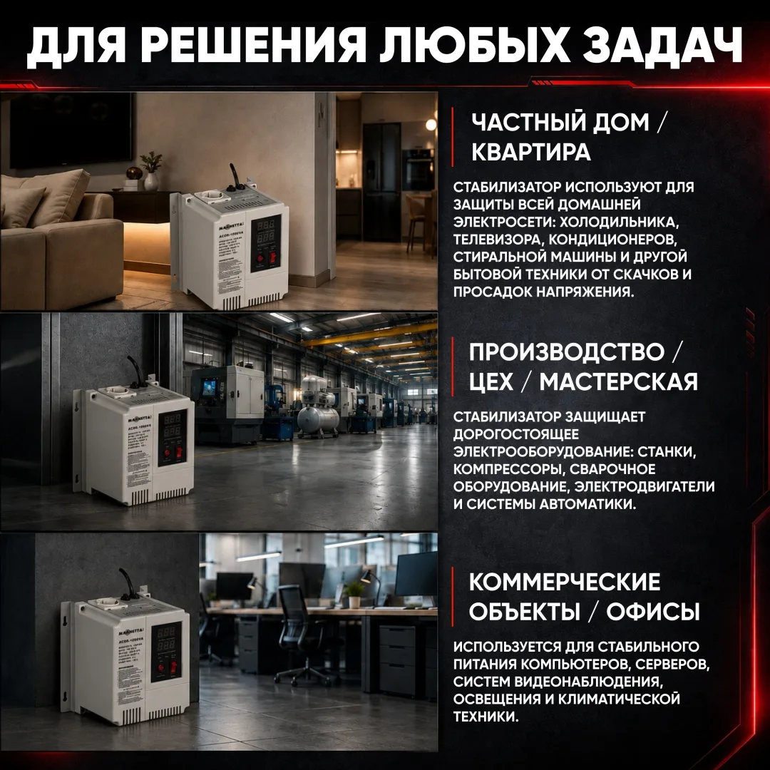 Стабилизатор напряжения Magnetta ACDR-2000VA