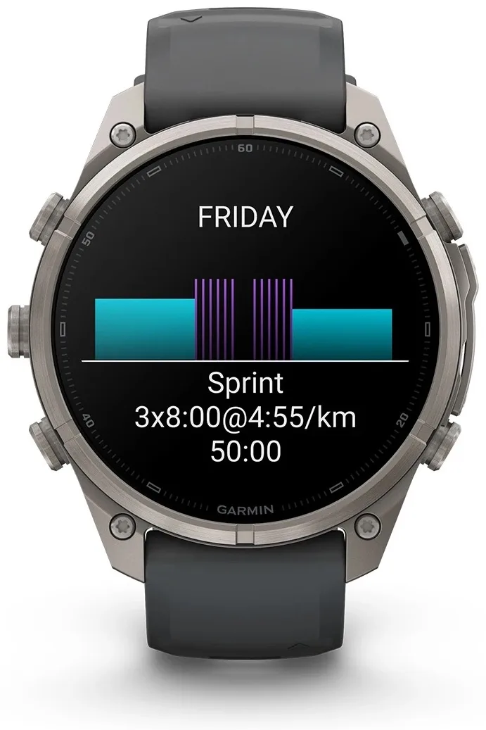 Смарт-часы Garmin Fenix 9 Pro 47 мм серебристый-серый (04336-21)