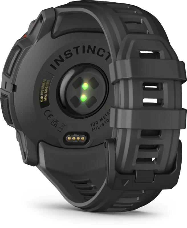 Смарт-часы Garmin Instinct 3 Solar 50 мм черно-серый (02935-00)
