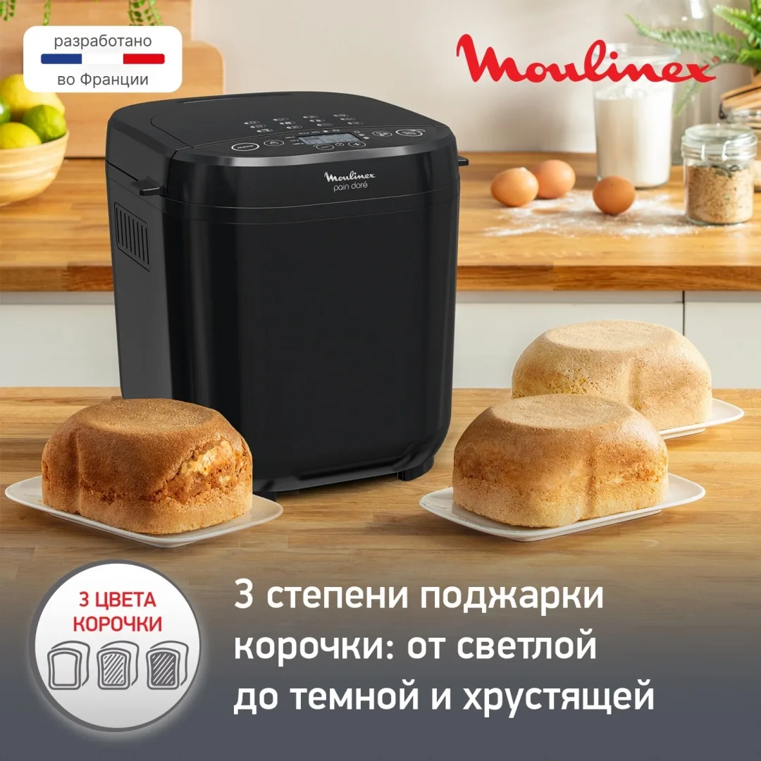 Хлебопечь Moulinex OW210830 Черный