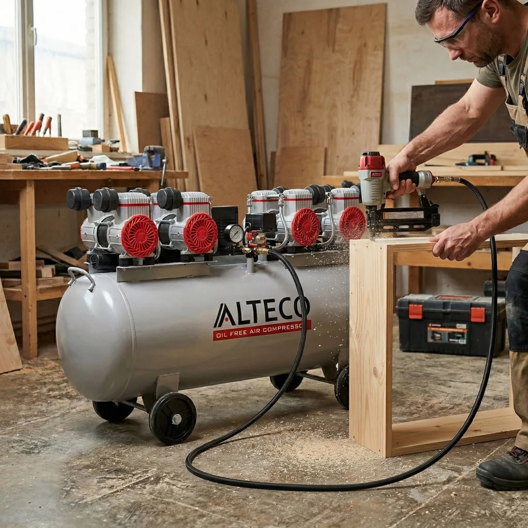 Компрессор безмаслянный ALTECO ACO 120L