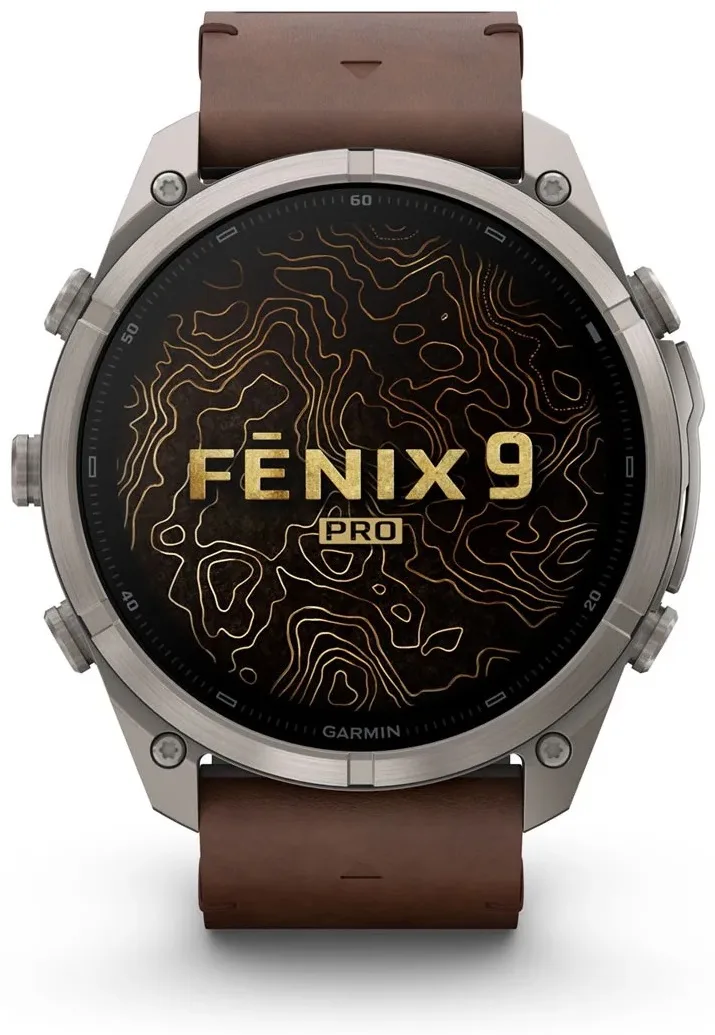 Смарт-часы Garmin Fenix 9 Pro 51 мм серебристый-коричневый (04337-41)