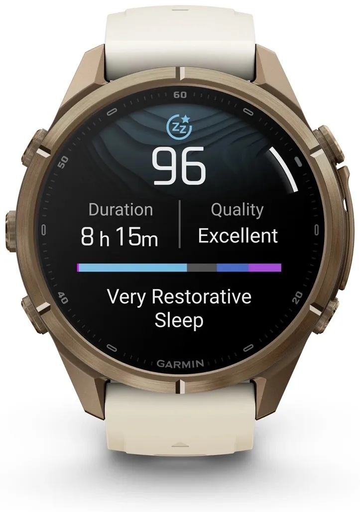 Смарт-часы Garmin Fenix 9 Pro 43 мм золотистый-белый (04335-26)