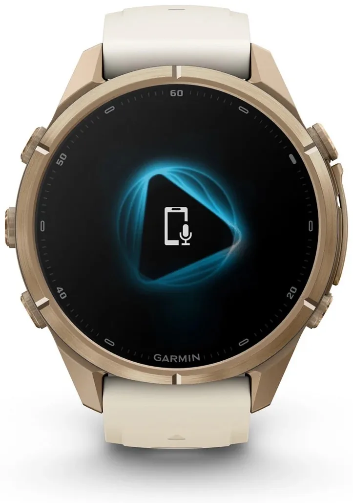 Смарт-часы Garmin Fenix 9 Pro 43 мм золотистый-белый (04335-26)