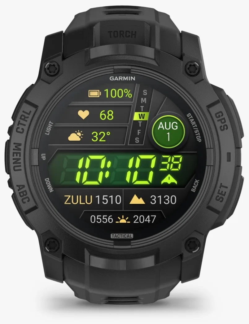 Смарт-часы Garmin Instinct 3 AMOLED Tactical 50 мм черный (03020-50)