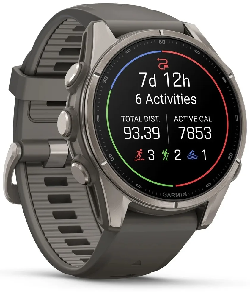 Смарт-часы Garmin Fenix 9 43 мм серый (04761-11)