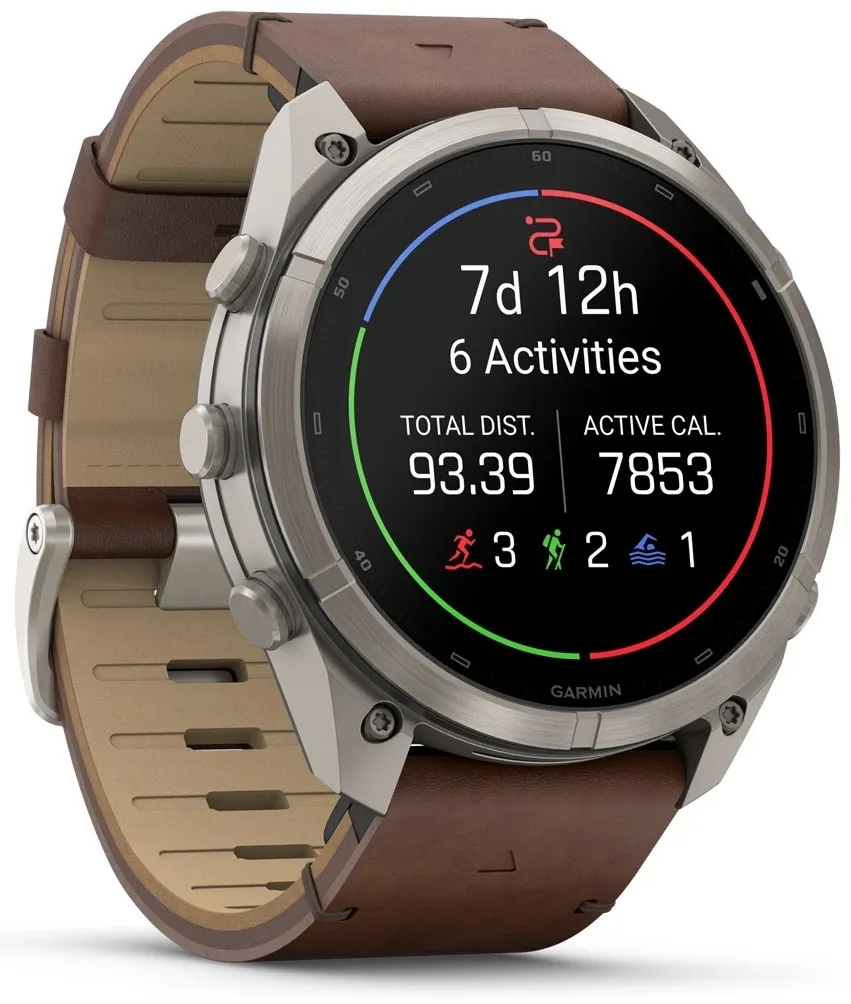 Смарт-часы Garmin Fenix 9 Pro 51 мм серебристый-коричневый (04337-41)