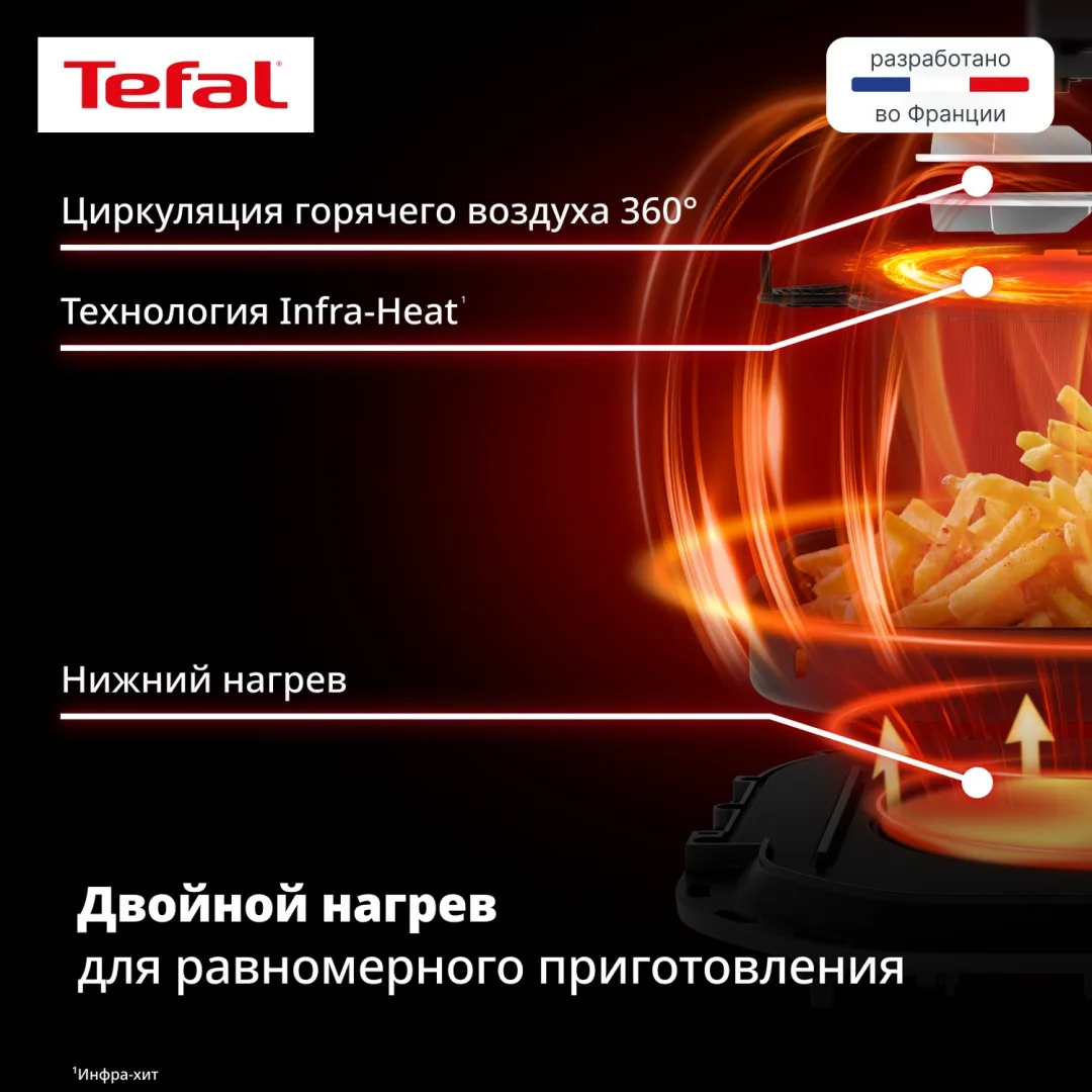 Аэрогриль Tefal 7L EY832HE0 Черный