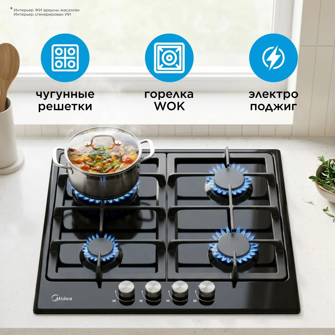 Духовой шкаф Midea MO72130 GB (УТ-00010793) + подарок (УТ-00009124)