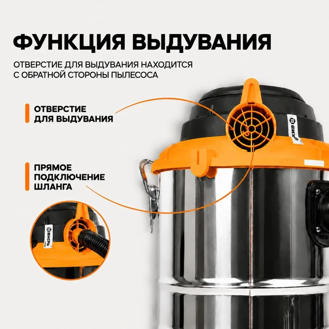 Строительный пылесос Вихрь СП-1500/30