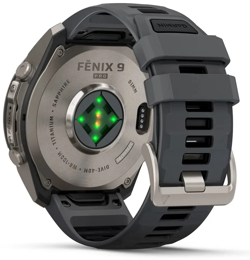 Смарт-часы Garmin Fenix 9 Pro 51 мм серебристый-серый (04337-26)