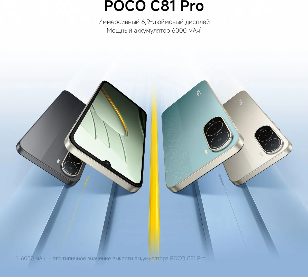 Смартфон Poco C81 Pro 4/128GB Black