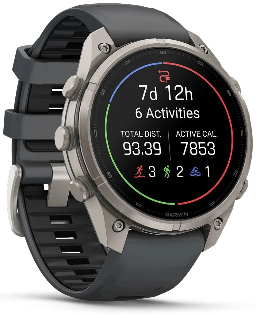 Смарт-часы Garmin Fenix 9 Pro 47 мм серебристый-серый (04336-21)