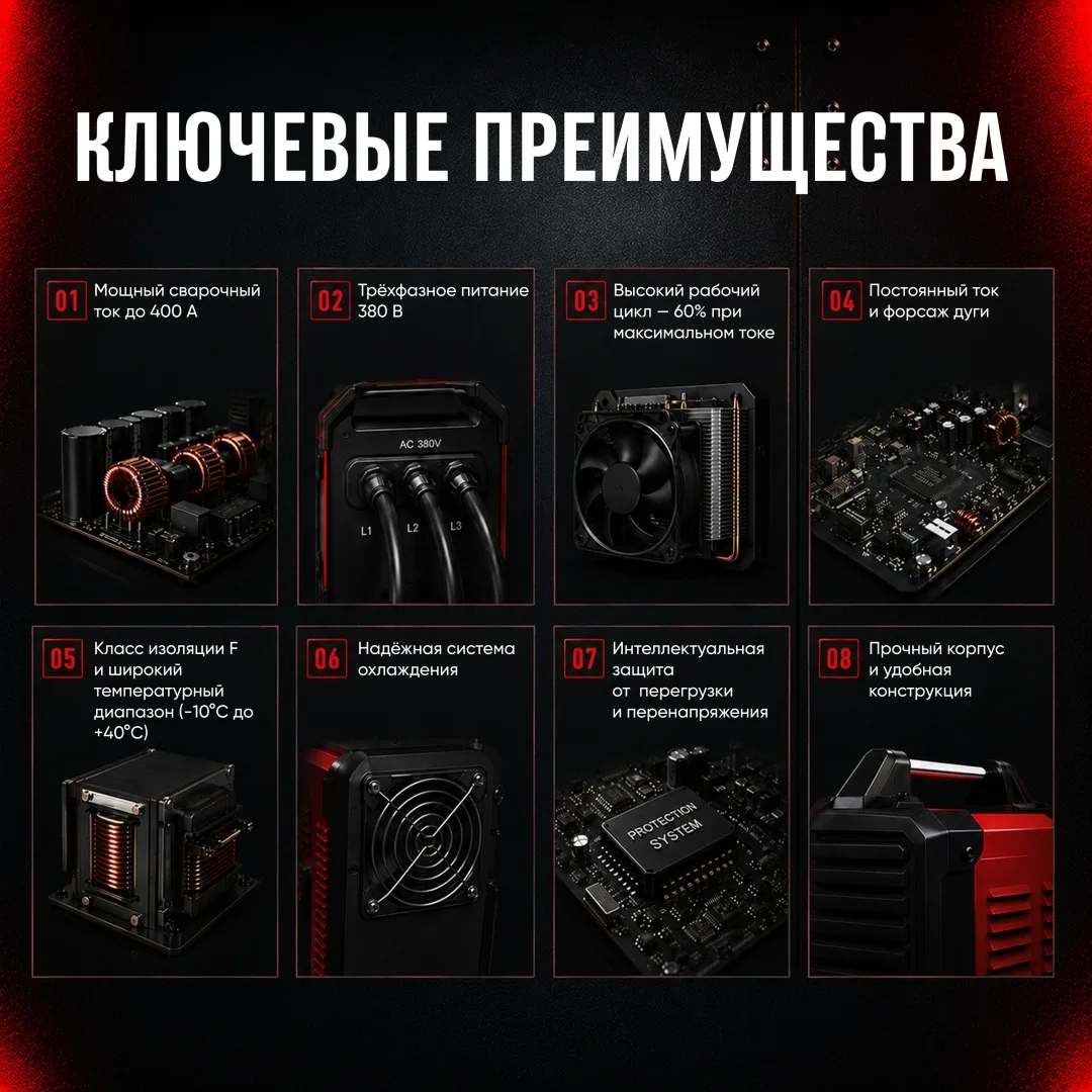 Инверторный сварочный аппарат MAGNETTA MMA-500