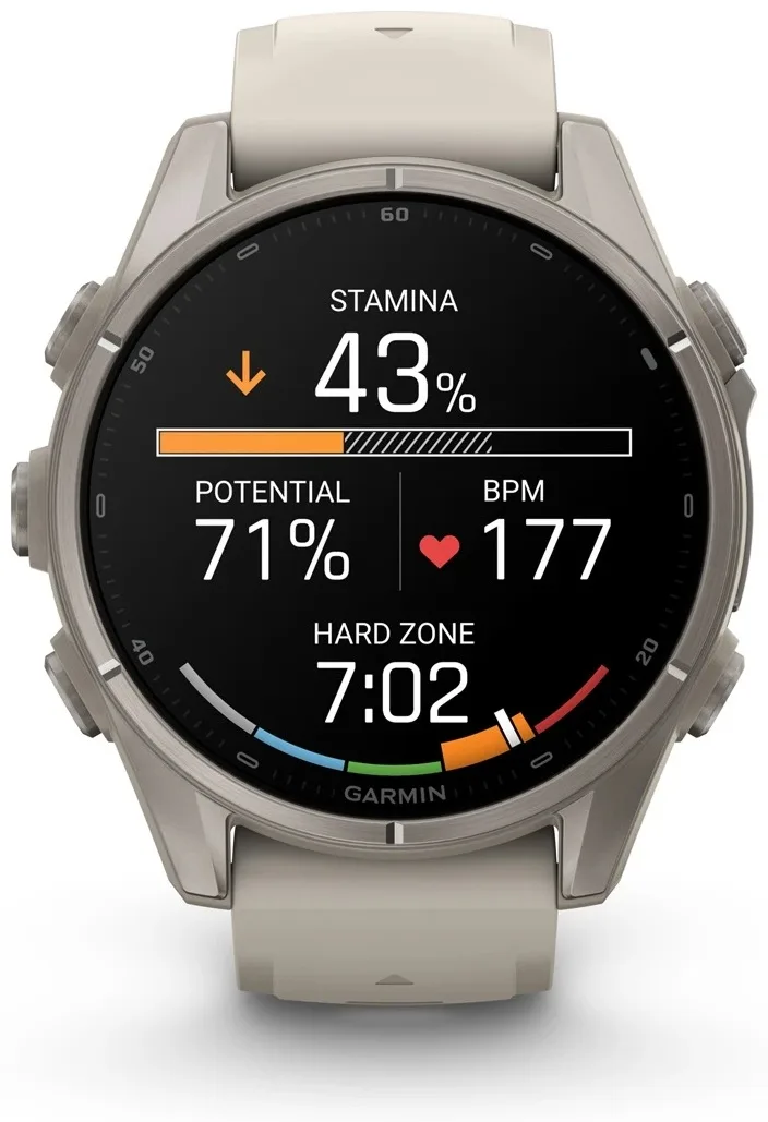 Смарт-часы Garmin Fenix 9 43 мм серебристый (04761-01)