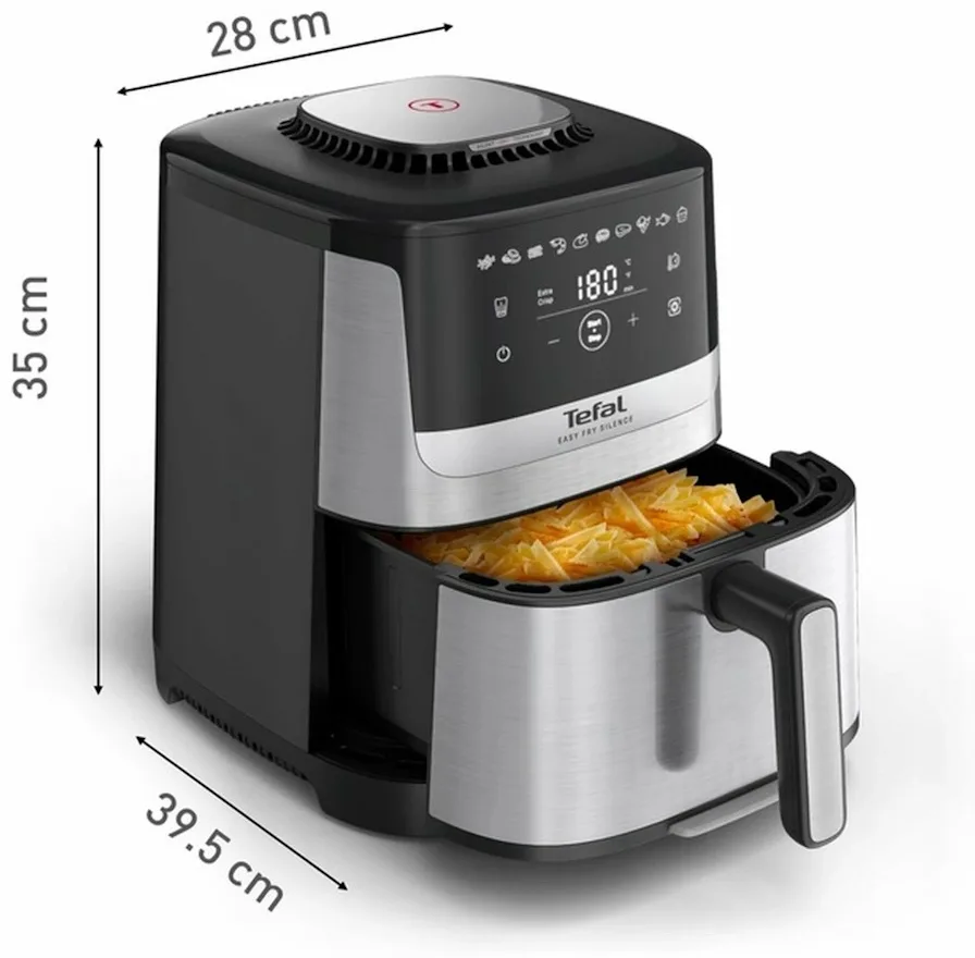 Аэрогриль Tefal 5L EY552DE0 Черный/Серебристый