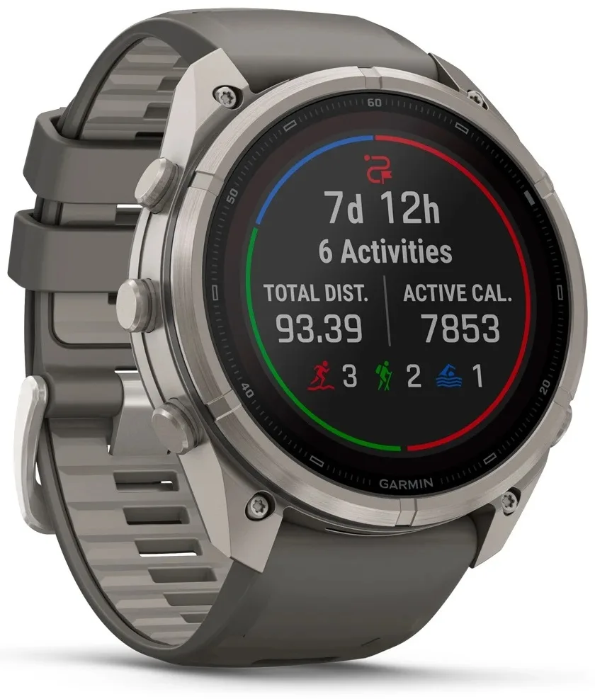 Смарт-часы Garmin Fenix 9 Pro 51 мм серебристый-серый (04339-01)