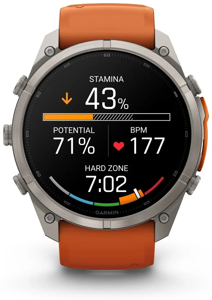 Смарт-часы Garmin Fenix 9 Pro 51 мм серебристый-оранжевый (04337-01)