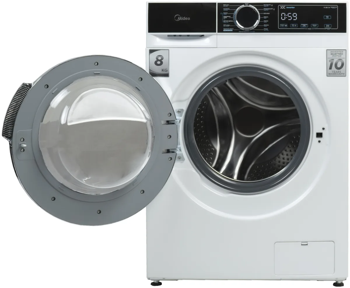 Стиральная машина Midea MFA01W80B/W-C (УТ-00009027) + подарок (УТ-00009024)