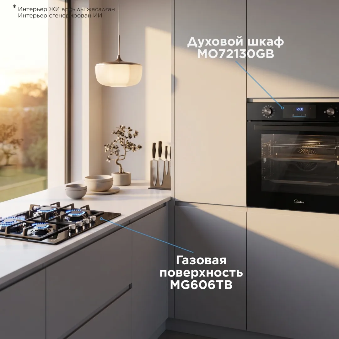 Духовой шкаф Midea MO72130 GB (УТ-00010793) + подарок (УТ-00009124)