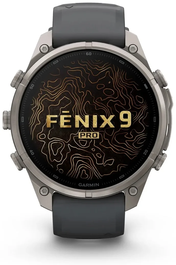 Смарт-часы Garmin Fenix 9 Pro 47 мм серебристый-серый (04336-21)