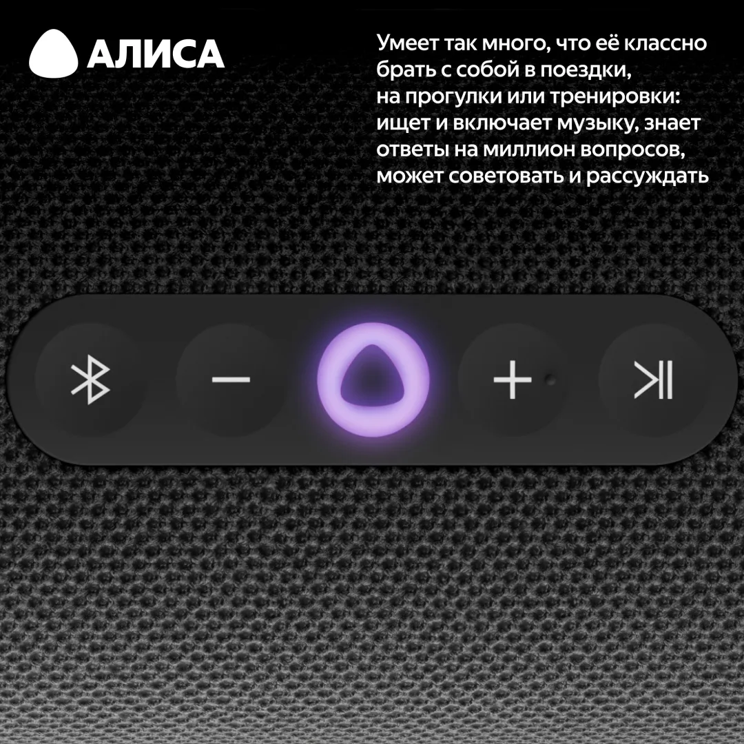 Умная колонка портативная Yandex Стрит YNDX-00030BLK Черный